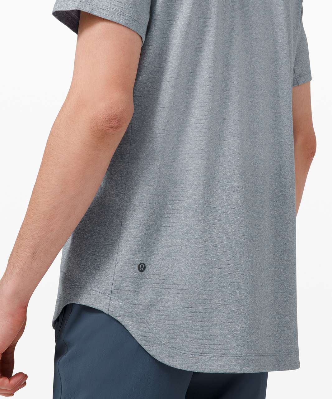 Lululemon Drysense Short Sleeve - Chambray / White