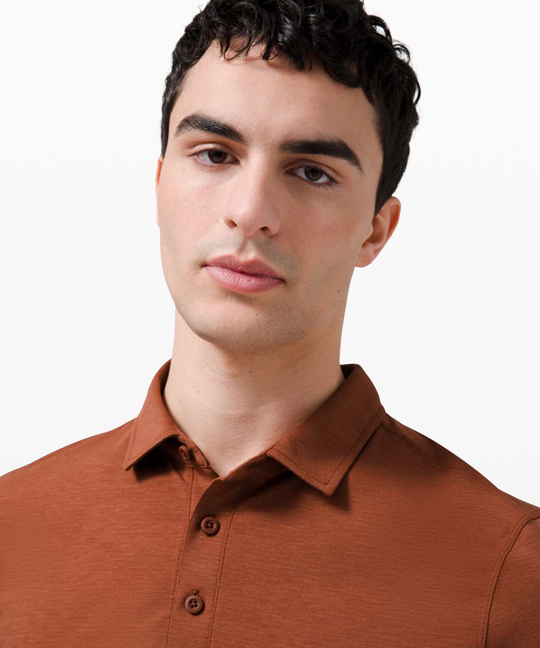 Lululemon Evolution Polo - Dark Terracotta - lulu fanatics