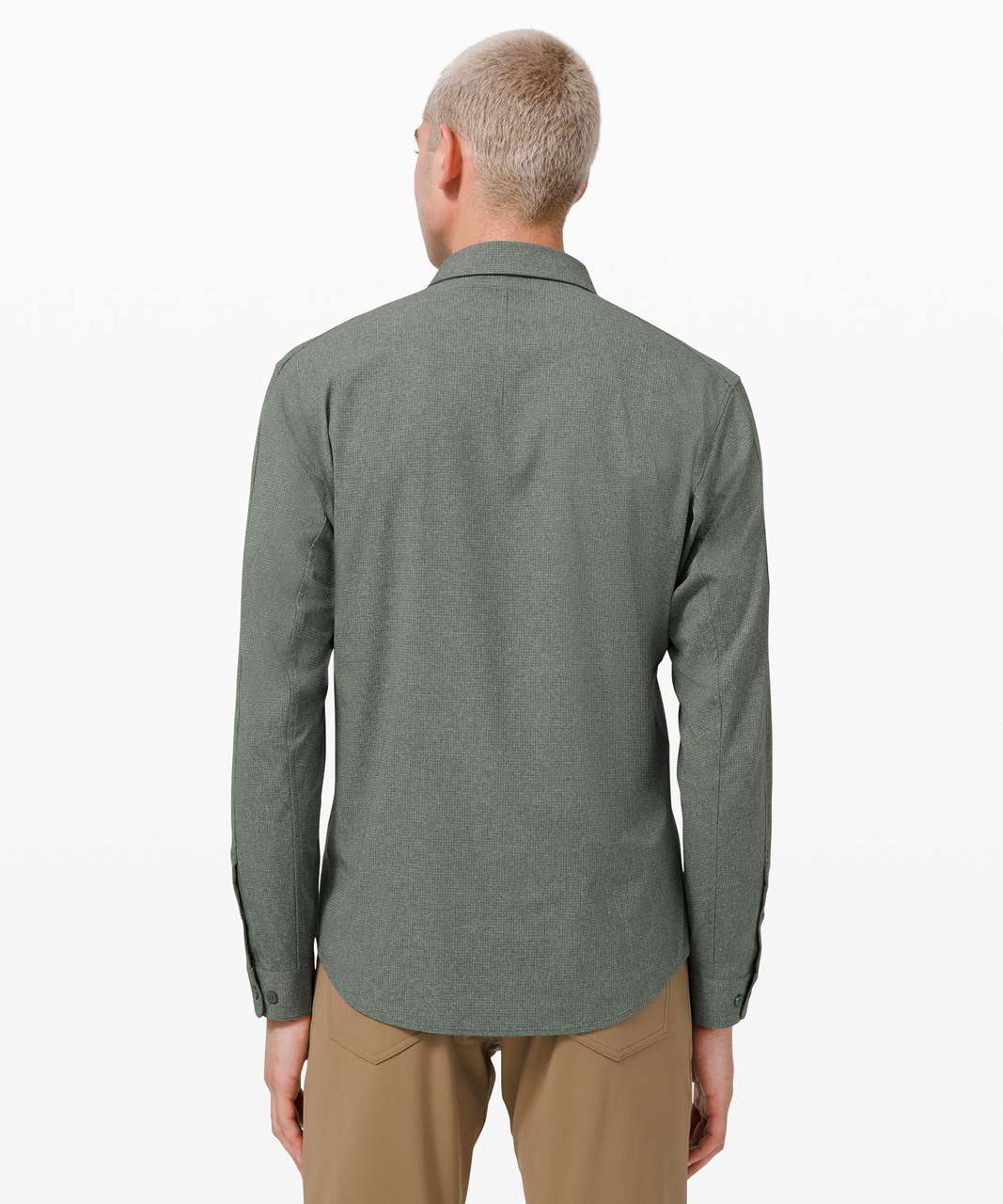 Lululemon Airing Easy Long Sleeve Shirt *Ventlight Mesh - Heathered Smoked Spruce