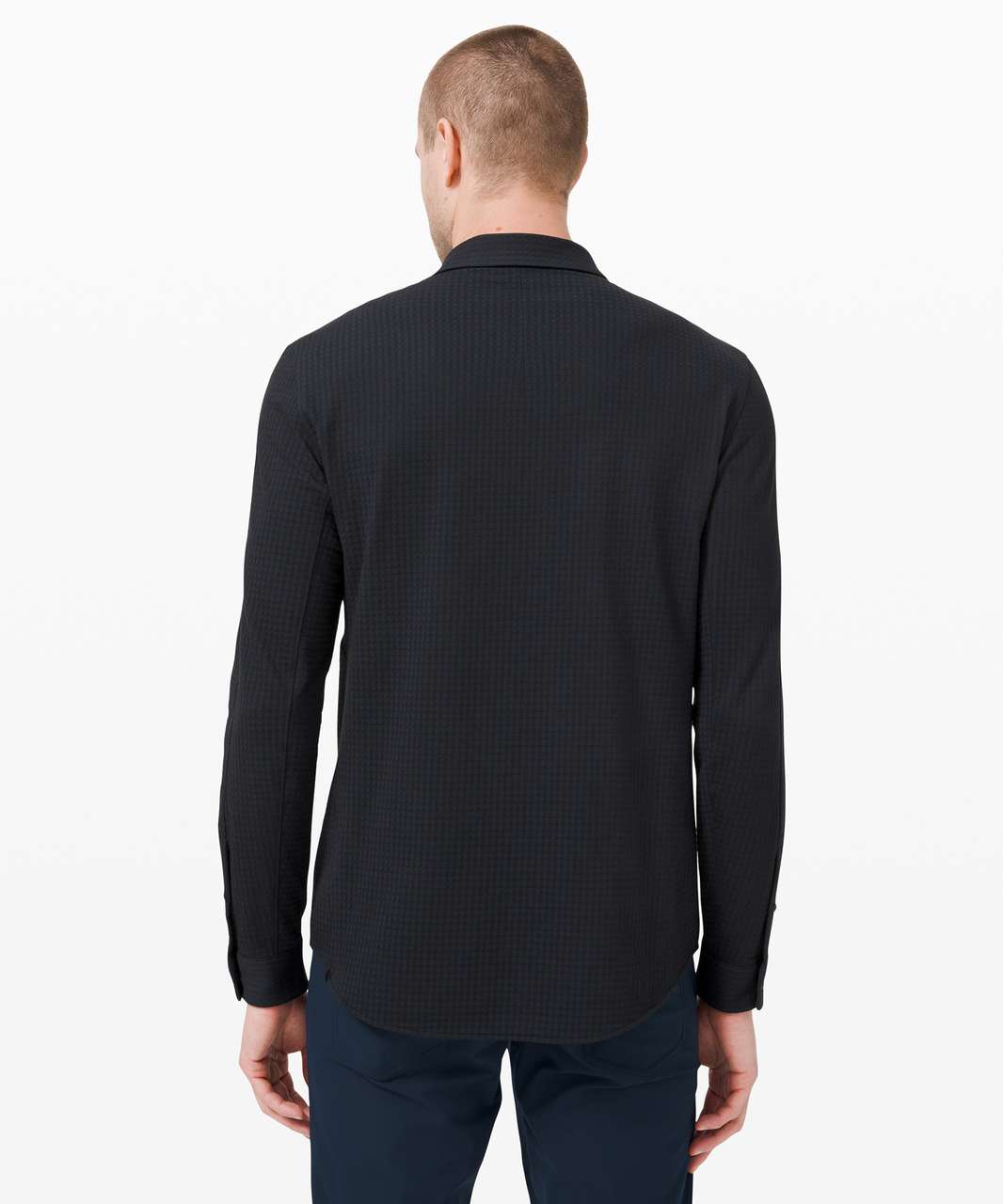 Tailored Fit Long Sleeve Shirt Navy – Louis Arjuna