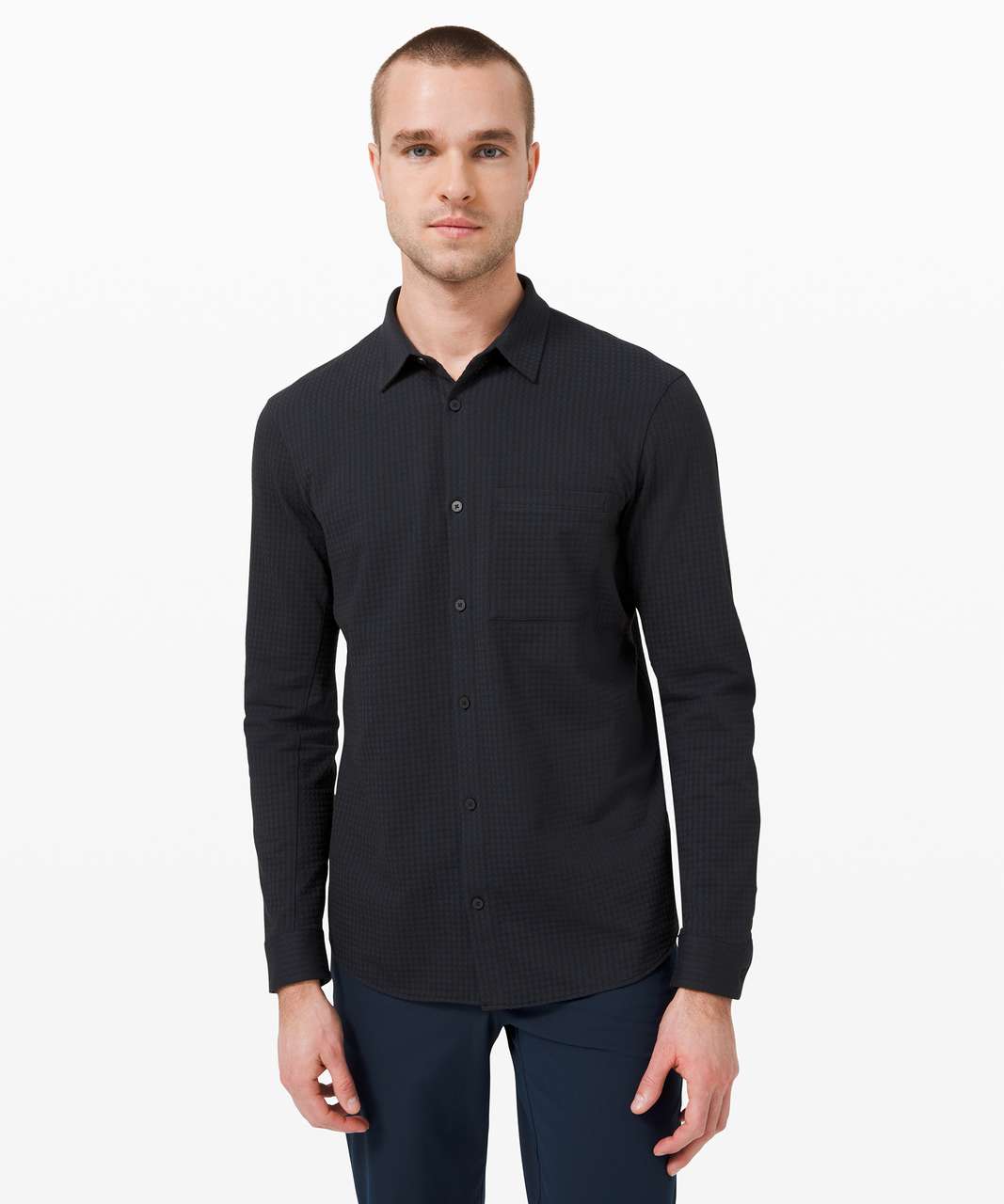 Lululemon Commission Long Sleeve Shirt - Classic Navy / Black