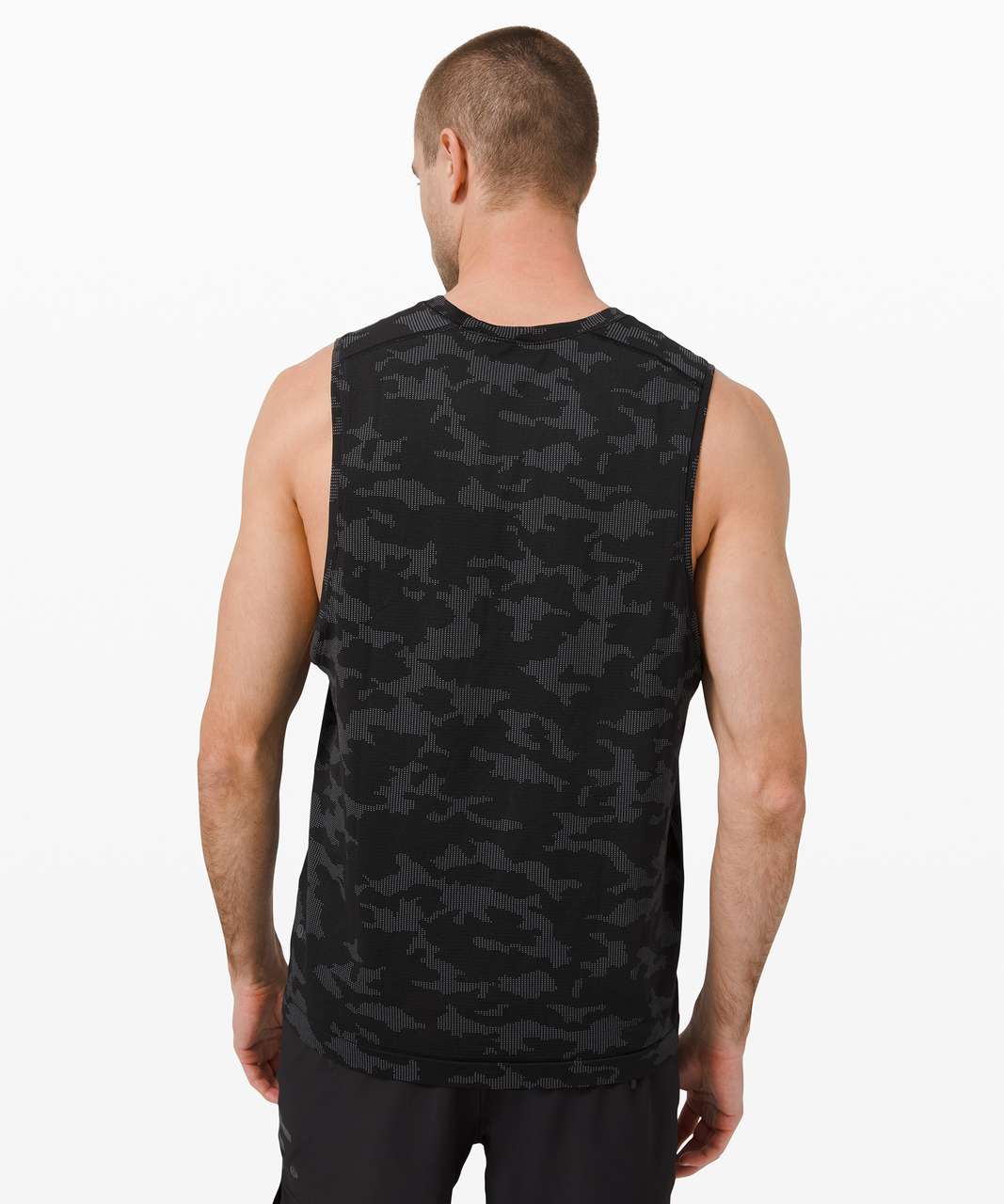 Lululemon Metal Vent Tech Sleeveless 2.0 - Heritage Camo Asphalt Grey / Black