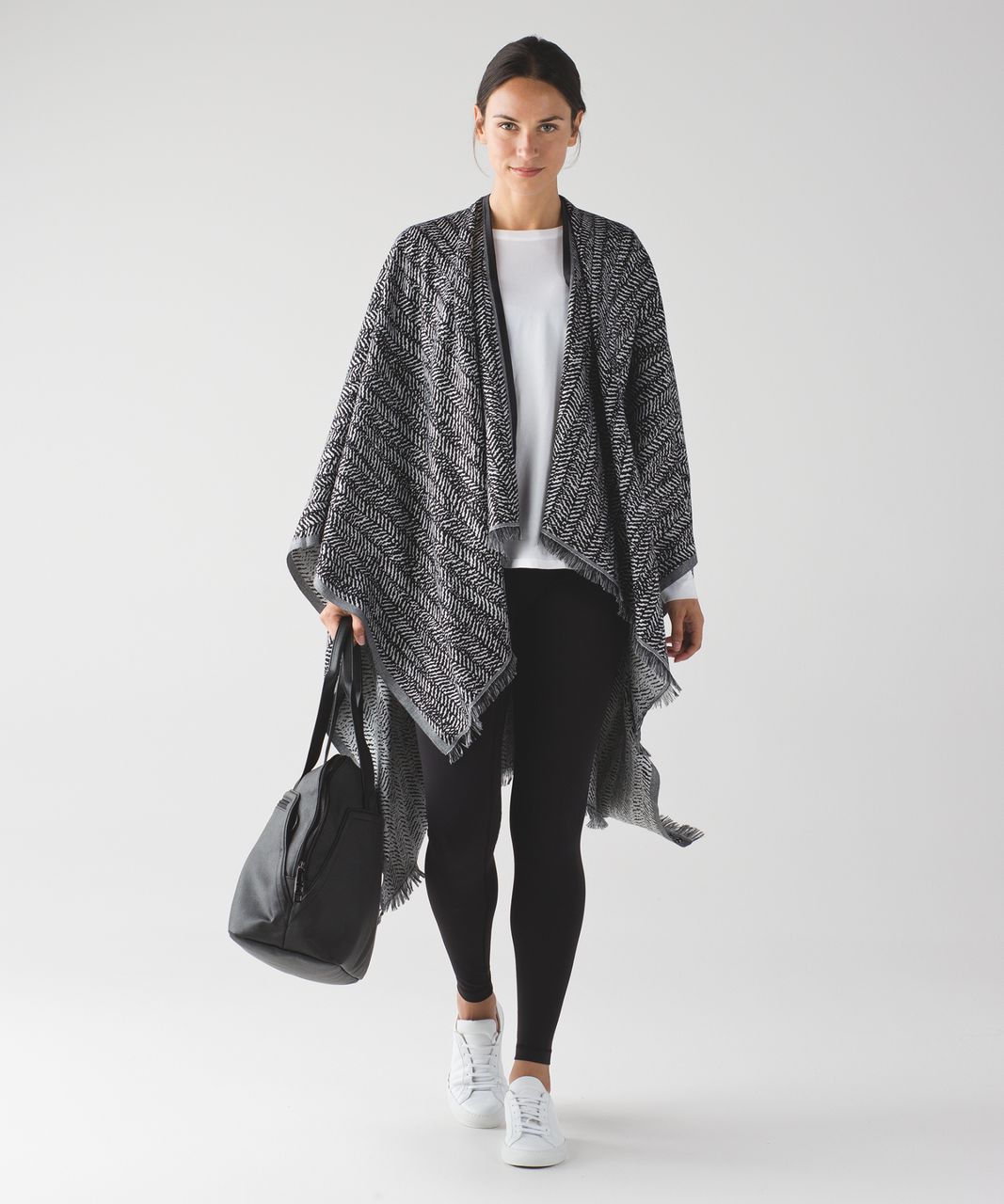 Lululemon Be Present Scarf - Trax White Black