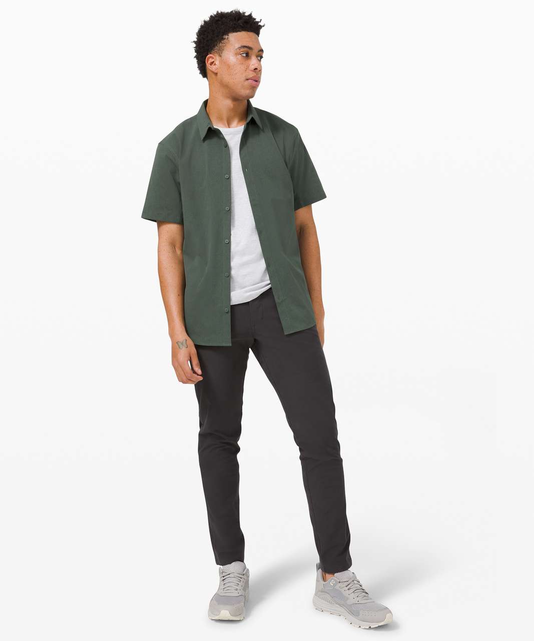 Lululemon Evolution Short Sleeve Polo Shirt - Smoked Spruce - lulu