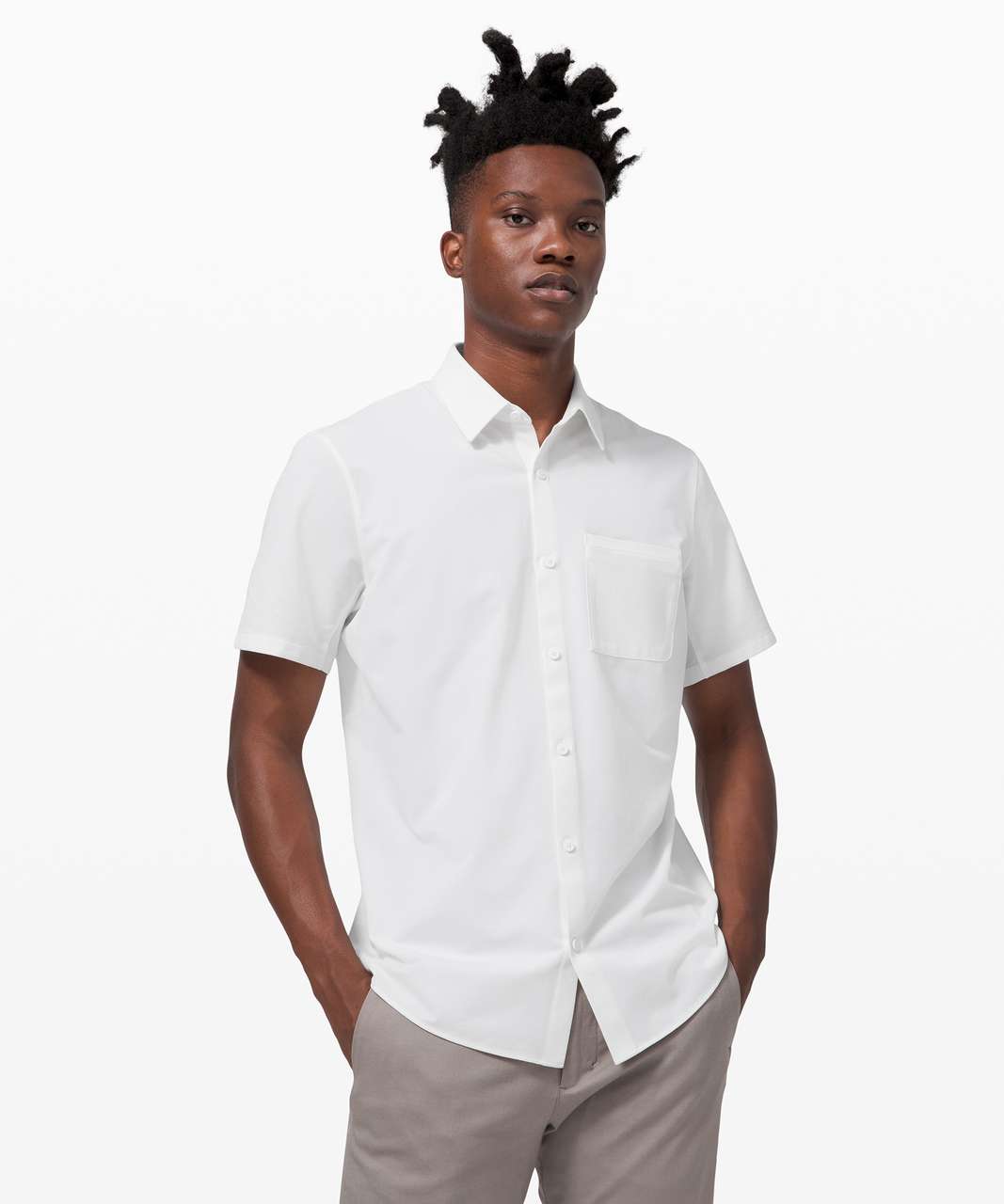 Supervisor Uniform Shirt Short Sleeve, White