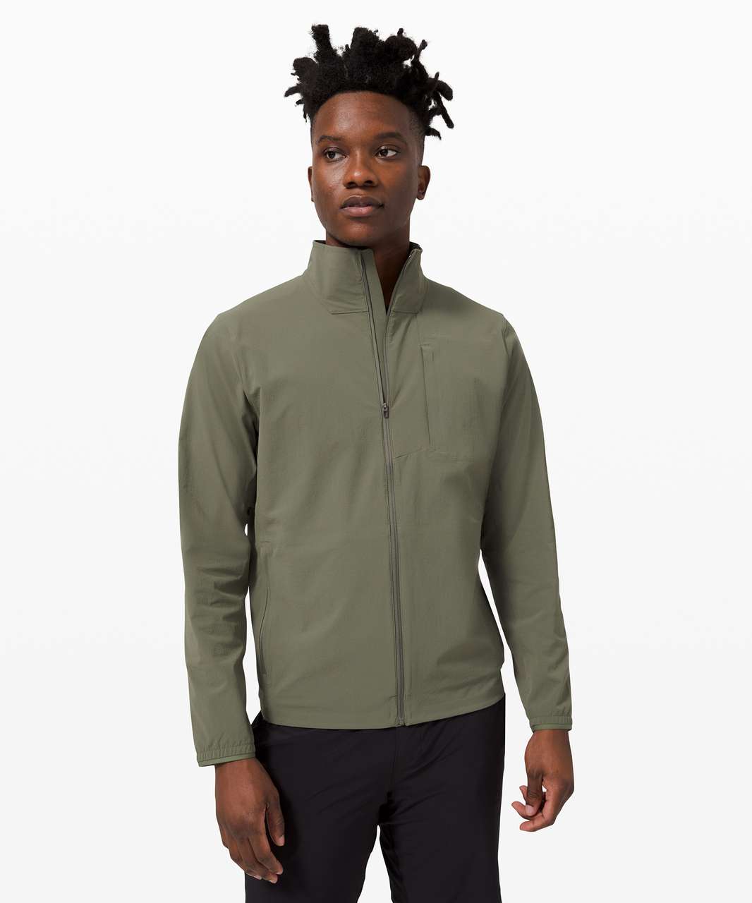 Reversible Bomber Jacket - Dark Olive - Medium