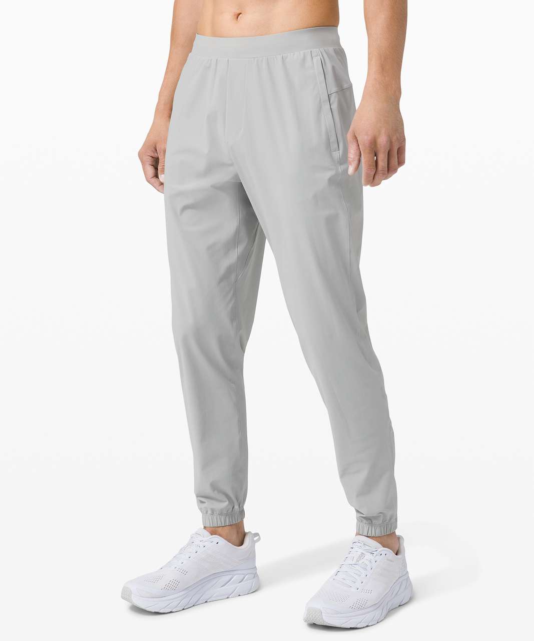 Jogger Dress Pants for Tall Men in Silver Grey