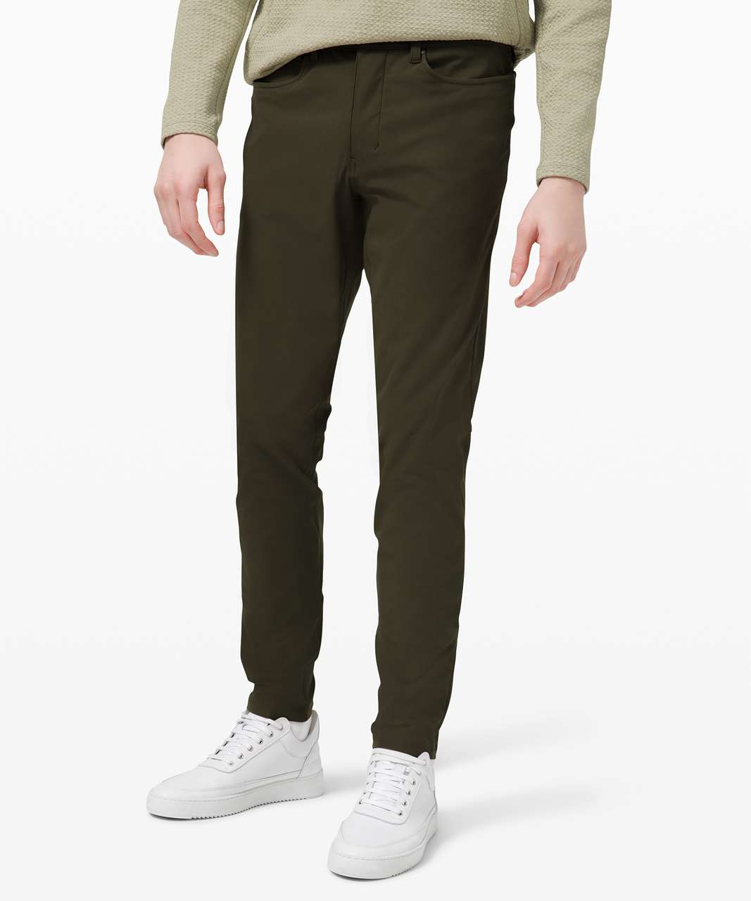 Lululemon ABC Pant Skinny 32 *Warpstreme - Dark Olive - lulu fanatics