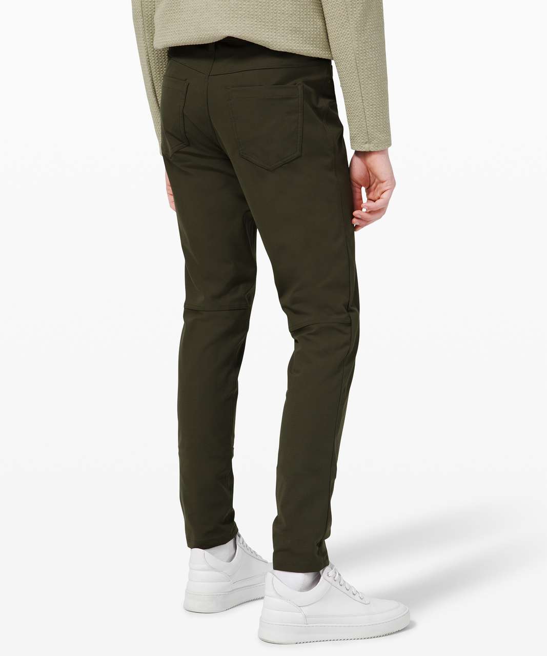 Buy Mens Lululemon Trousers Online Discount - Dark Olive ABC Skinny-Fit  Jogger Warpstreme Online Only