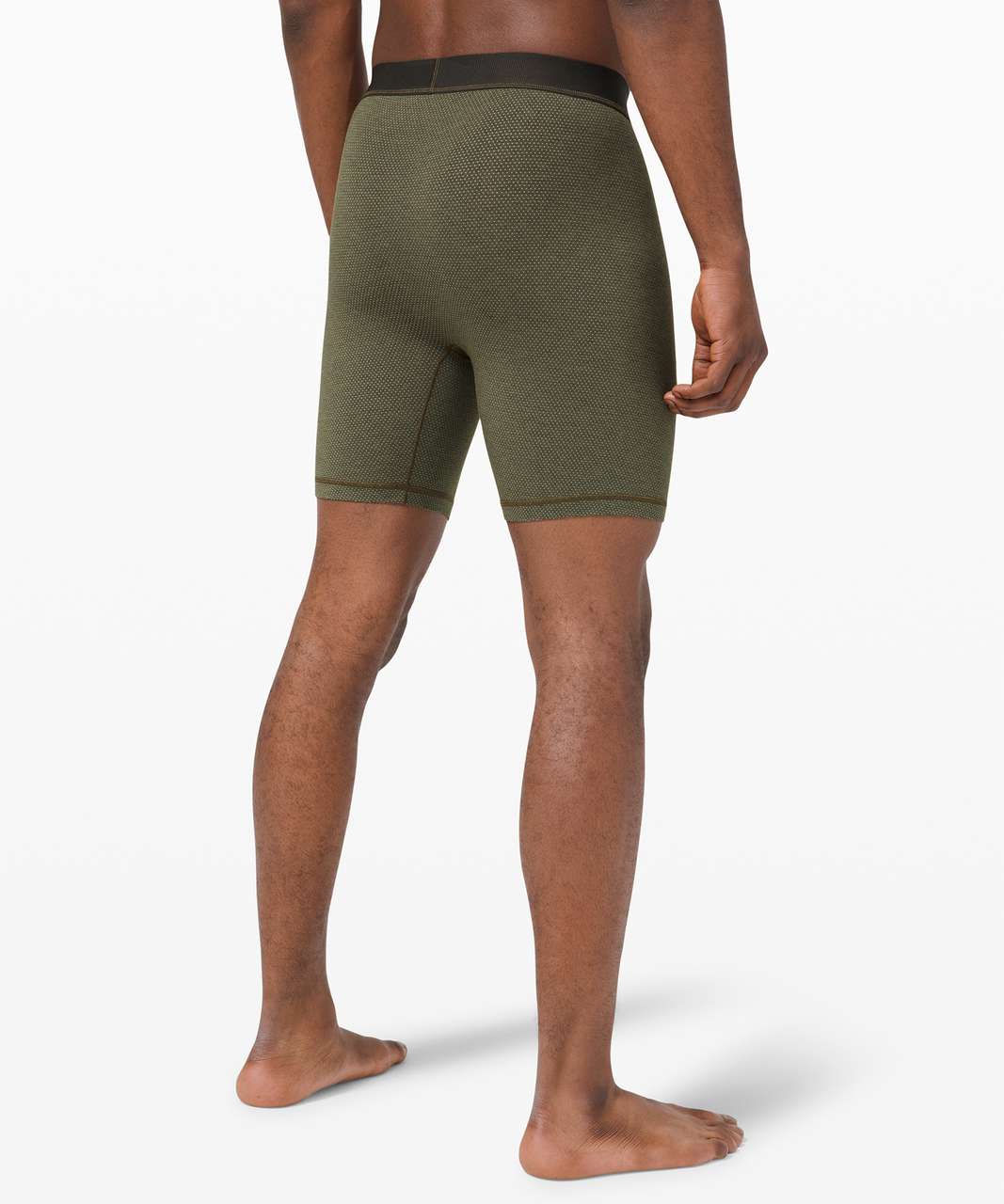 Lululemon Always In Motion Boxer Mesh *The Long One 7" - Heathered Dark Olive