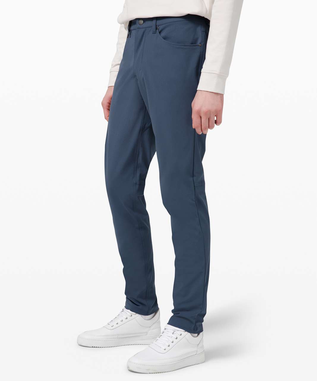 Lululemon Abc Classic-fit Pants 30 Warpstreme In Iron Blue