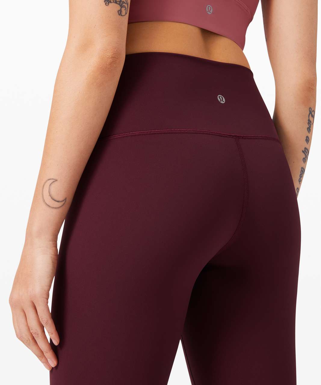 Lululemon Wunder Under High-rise Tight 25 *chiffon Mesh In Burgundy |  ModeSens