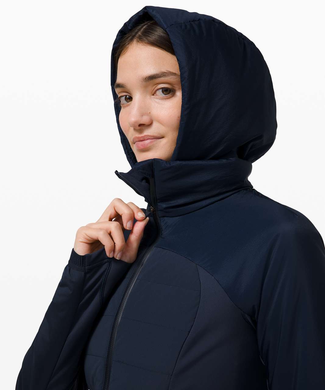 Lululemon Down For It All Jacket - True Navy - lulu fanatics