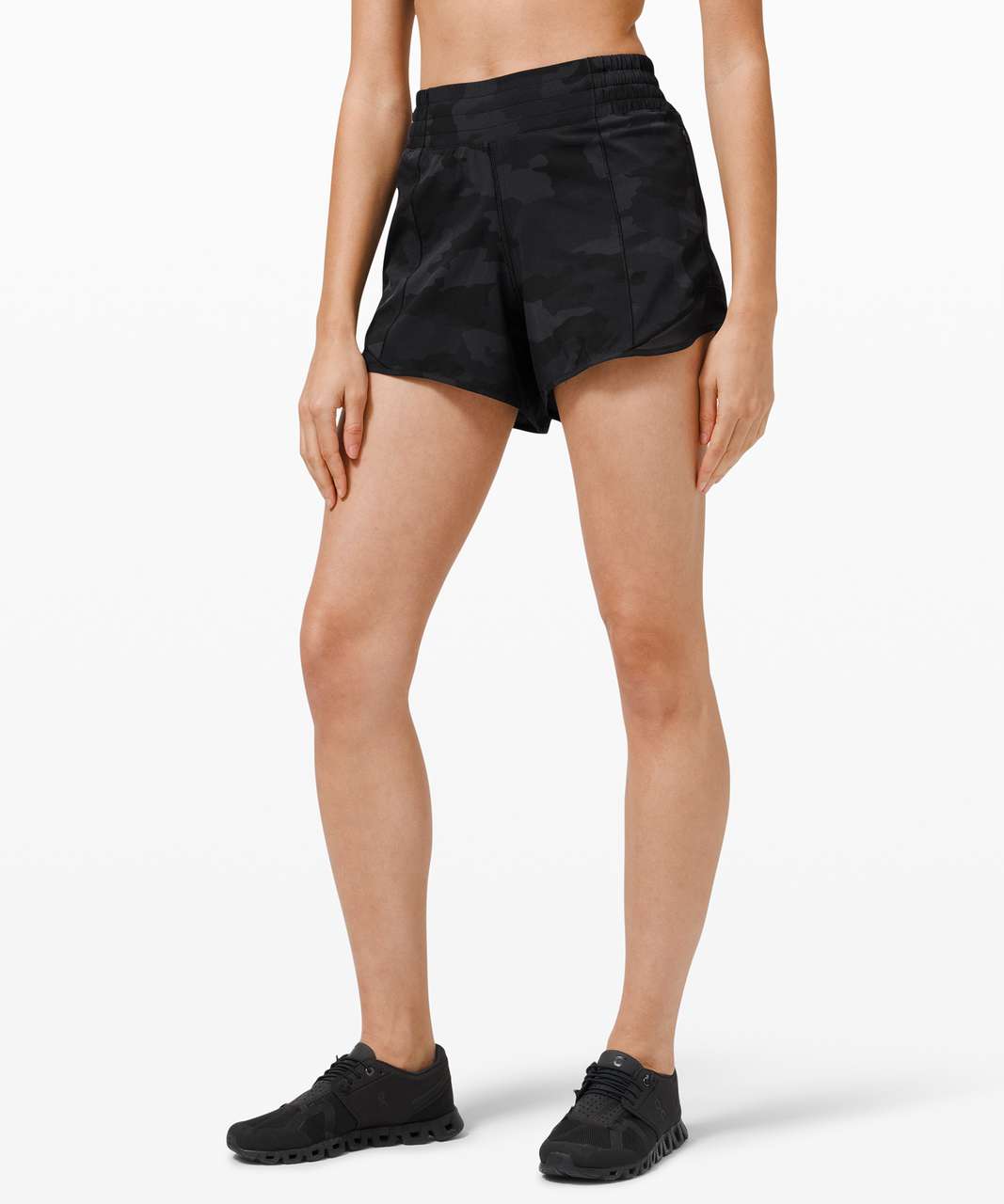 wholesale outlet online Black camo 4” hotty hot low rise lululemon