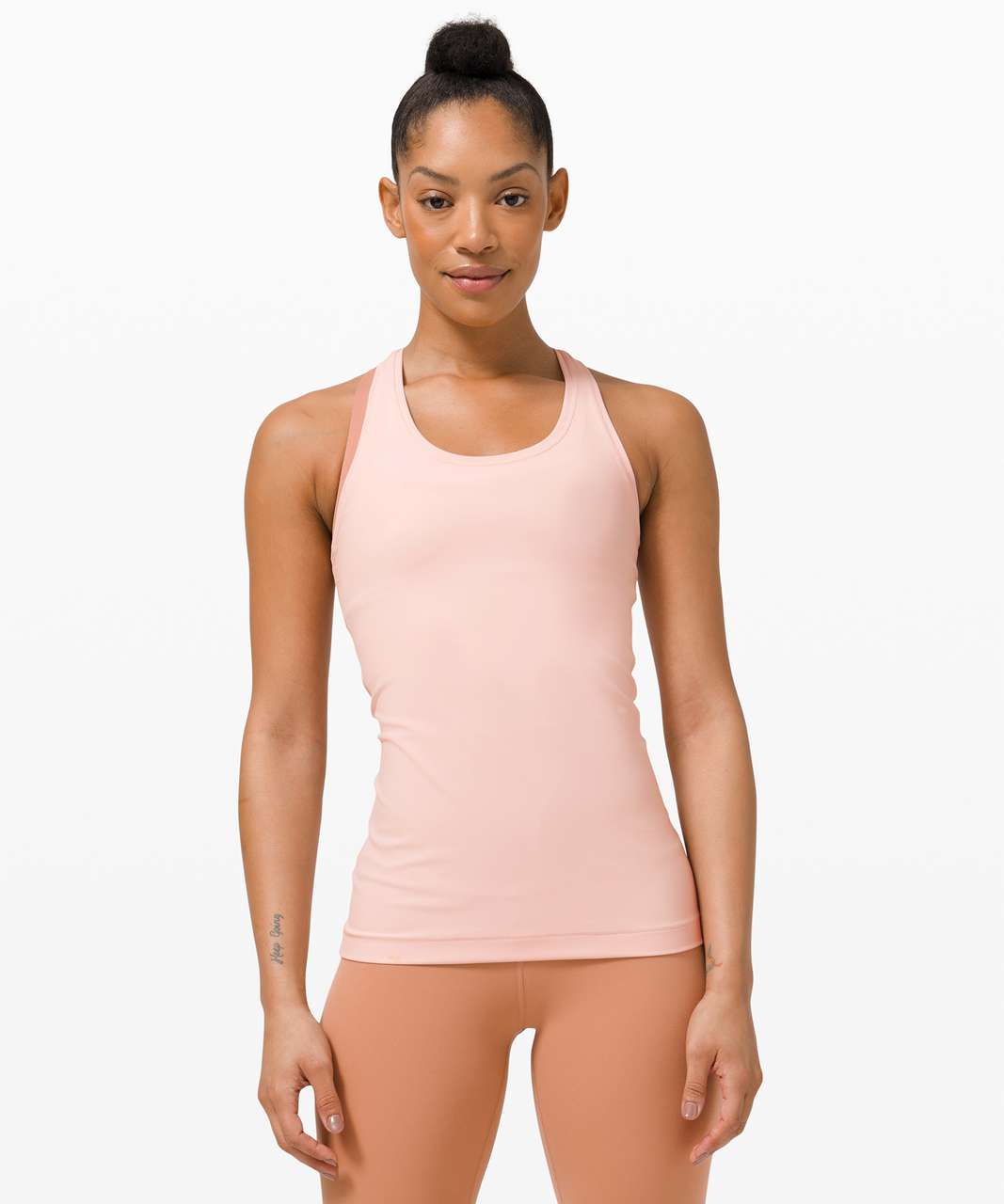 Lululemon Nulu Cropped Slim Yoga Short Sleeve - Pink Mist - lulu fanatics