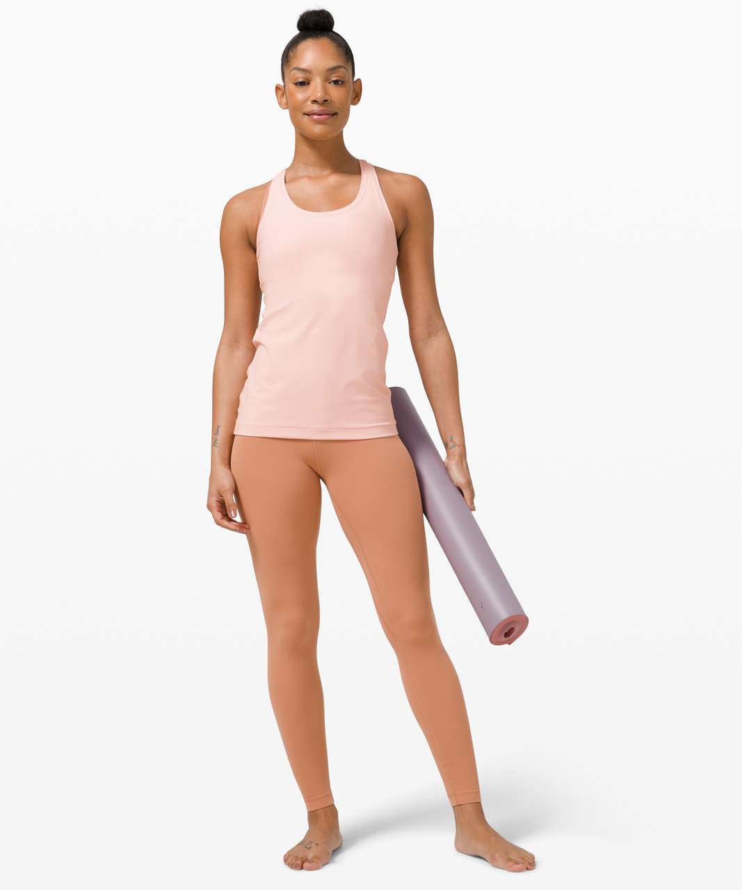 Lululemon Nulu Cropped Slim Yoga Short Sleeve - Pink Mist - lulu