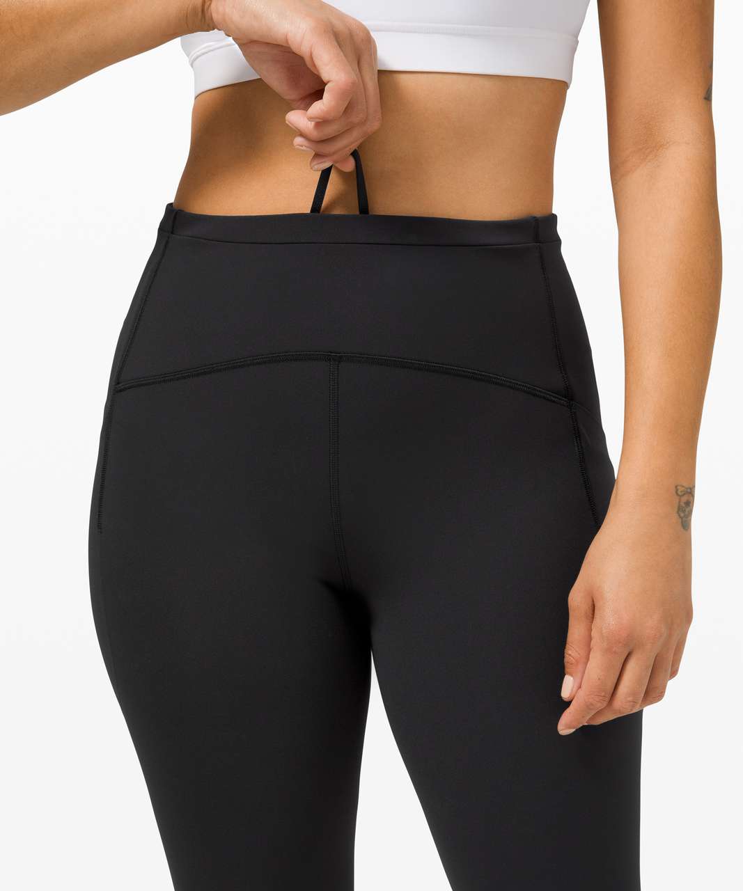 Lululemon Swift Speed High-Rise Crop 23 - Black - lulu fanatics