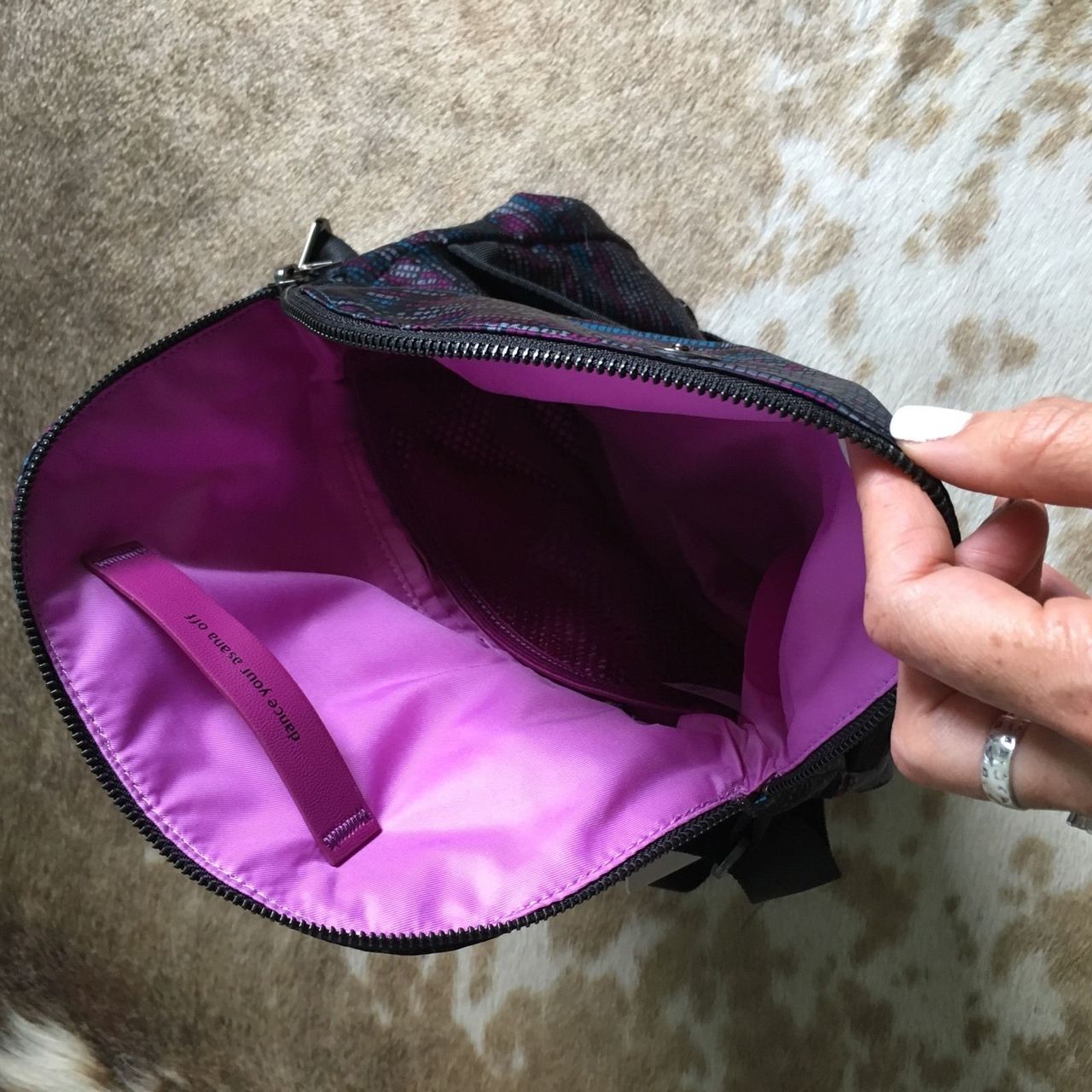 Lululemon Festival Bag II - 2016 Seawheeze - ASCII Regal Plum Tofino Teal