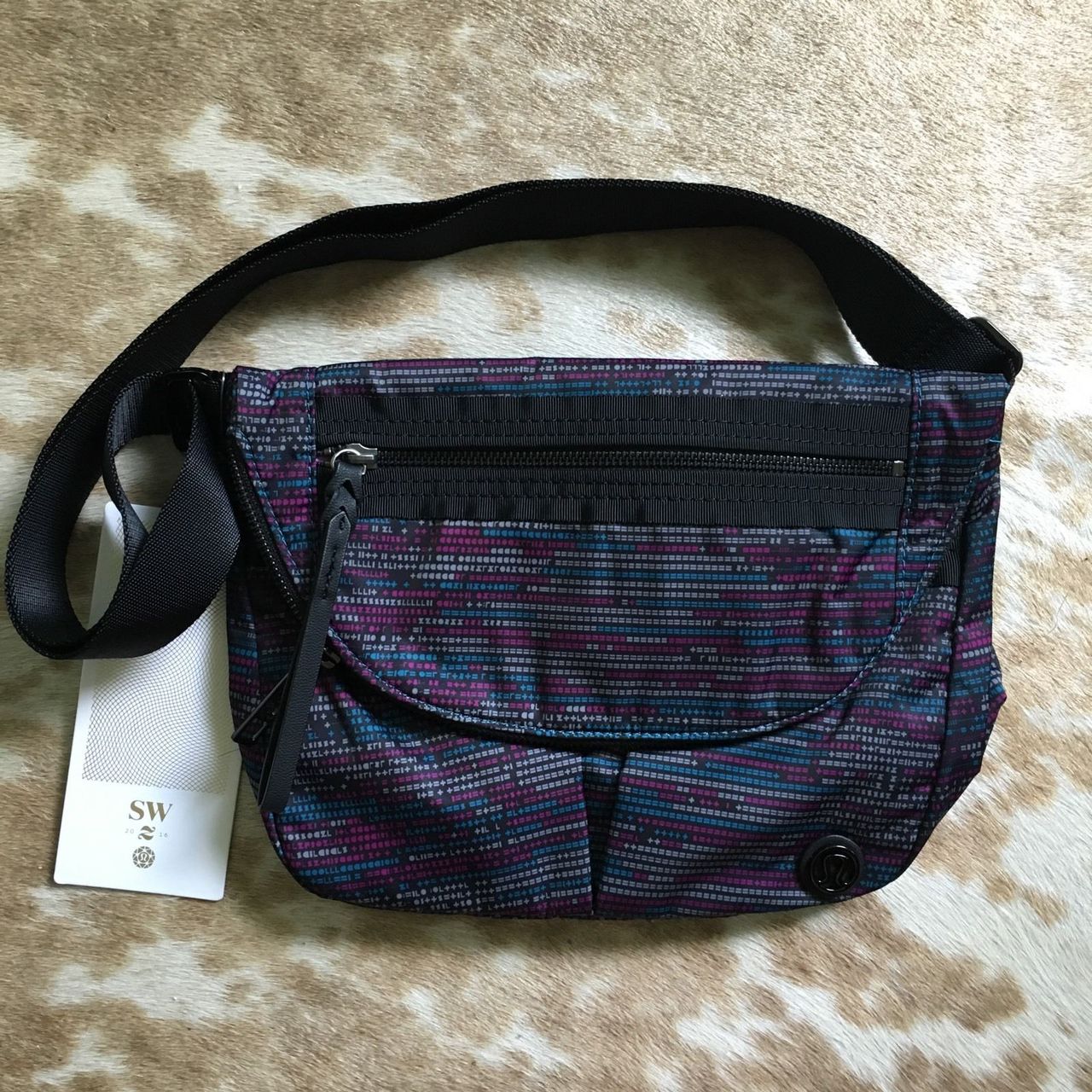 Lululemon Festival Bag II - 2016 Seawheeze - ASCII Regal Plum Tofino Teal