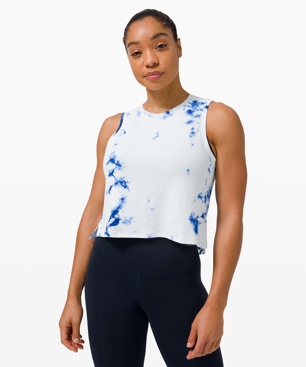 Lululemon Train to Be Tank *Shibori - Regatta Blue / Regatta Blue