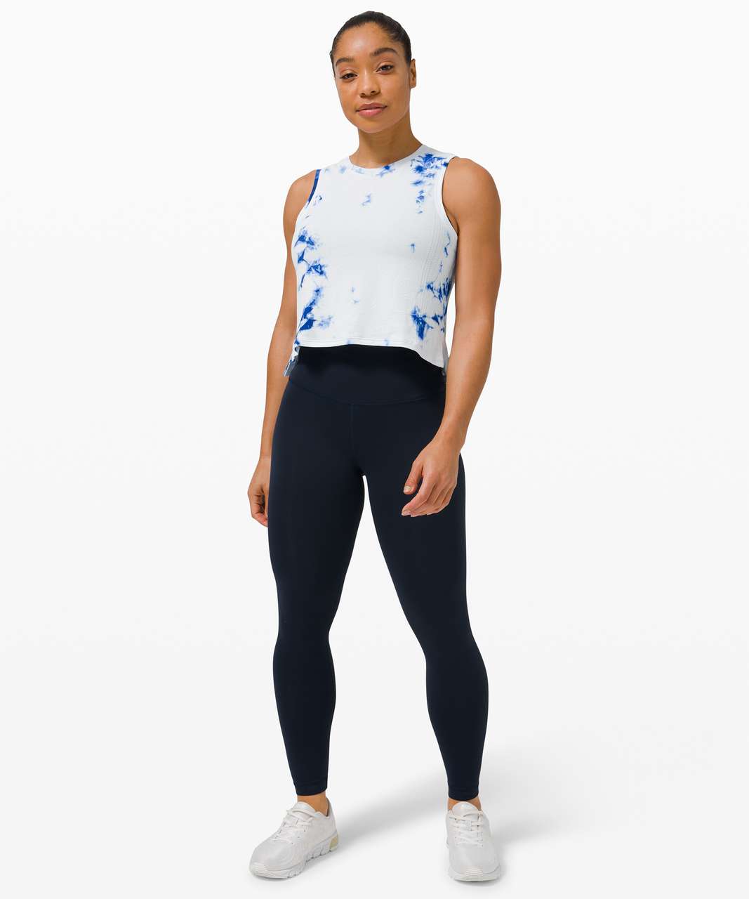 Lululemon Train to Be Tank *Shibori - Regatta Blue / Regatta Blue