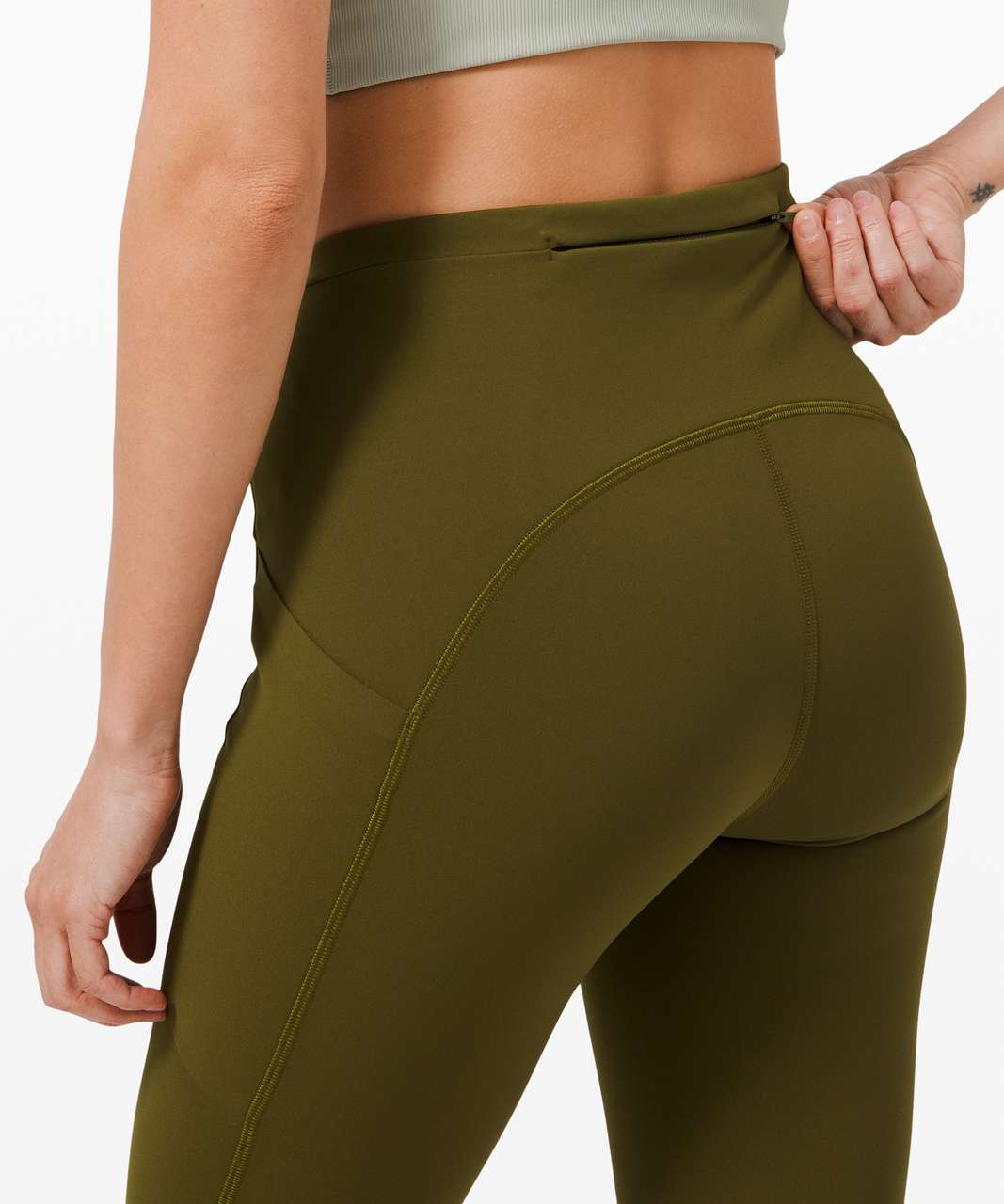 lululemon athletica, Pants & Jumpsuits, New Lululemon Swift Speed  Highrise Green Camo Running Tights Crop 2