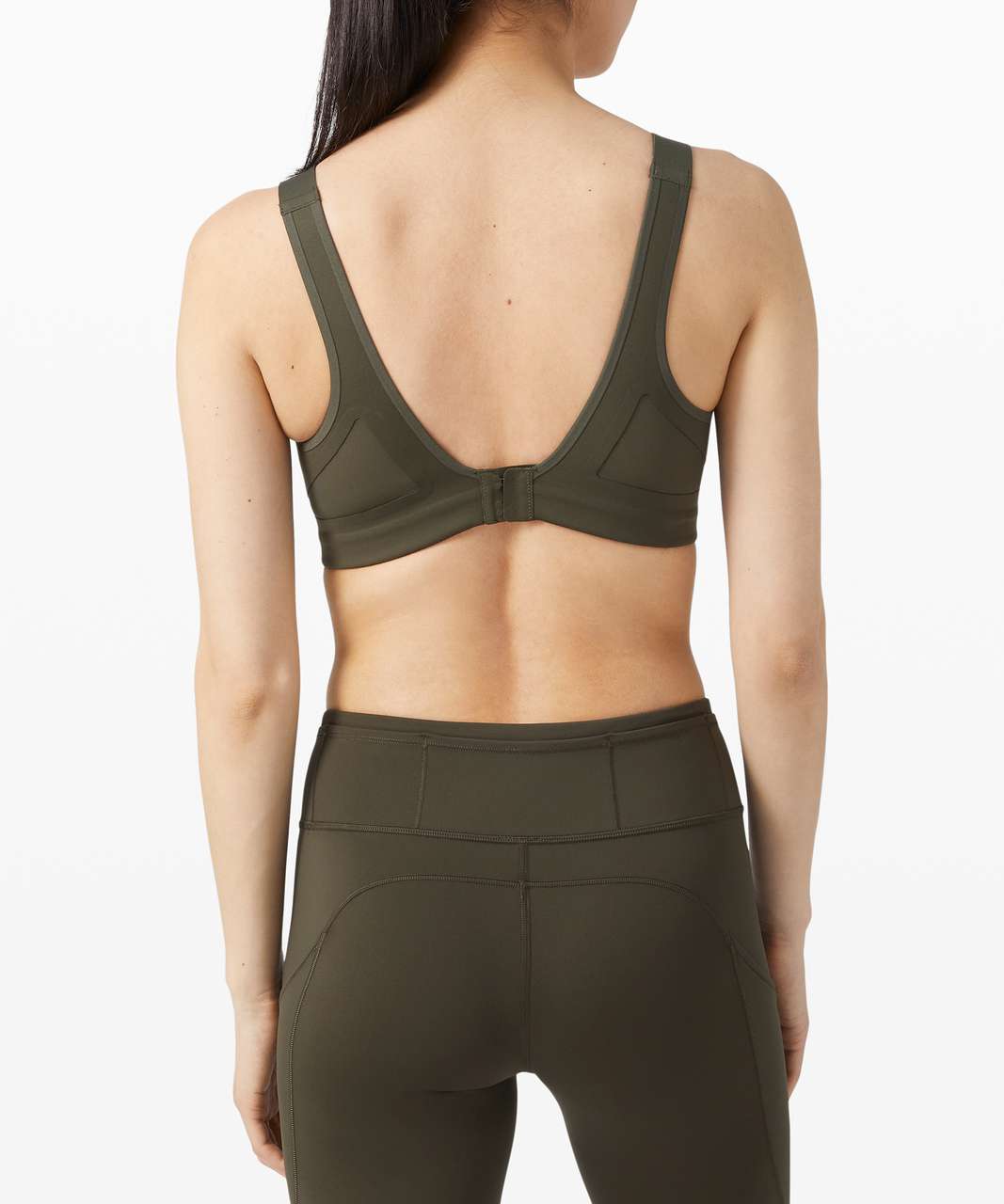 Lululemon Swift Speed Bra *High Support, A–E Cups - Dark Olive - lulu  fanatics