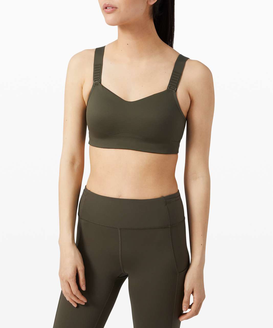 Lululemon Swift Speed Bra *High Support, A–E Cups - Dark Olive