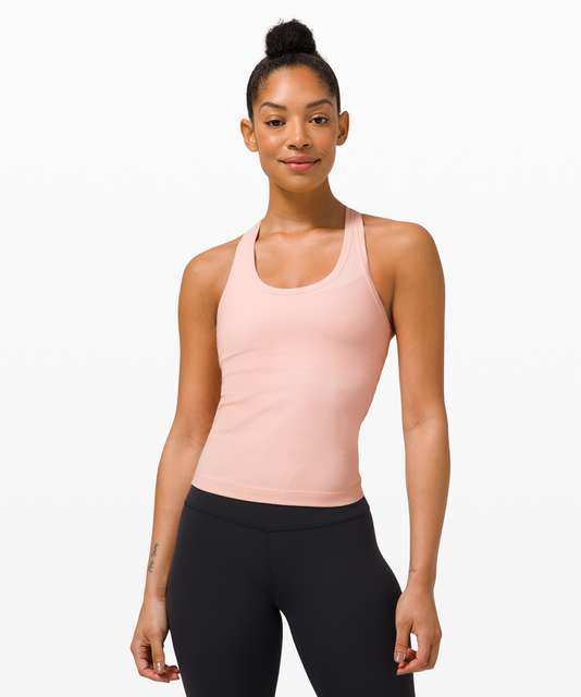 Lululemon Cool Racerback Shorter Length *Nulu - Pink Puff - lulu fanatics