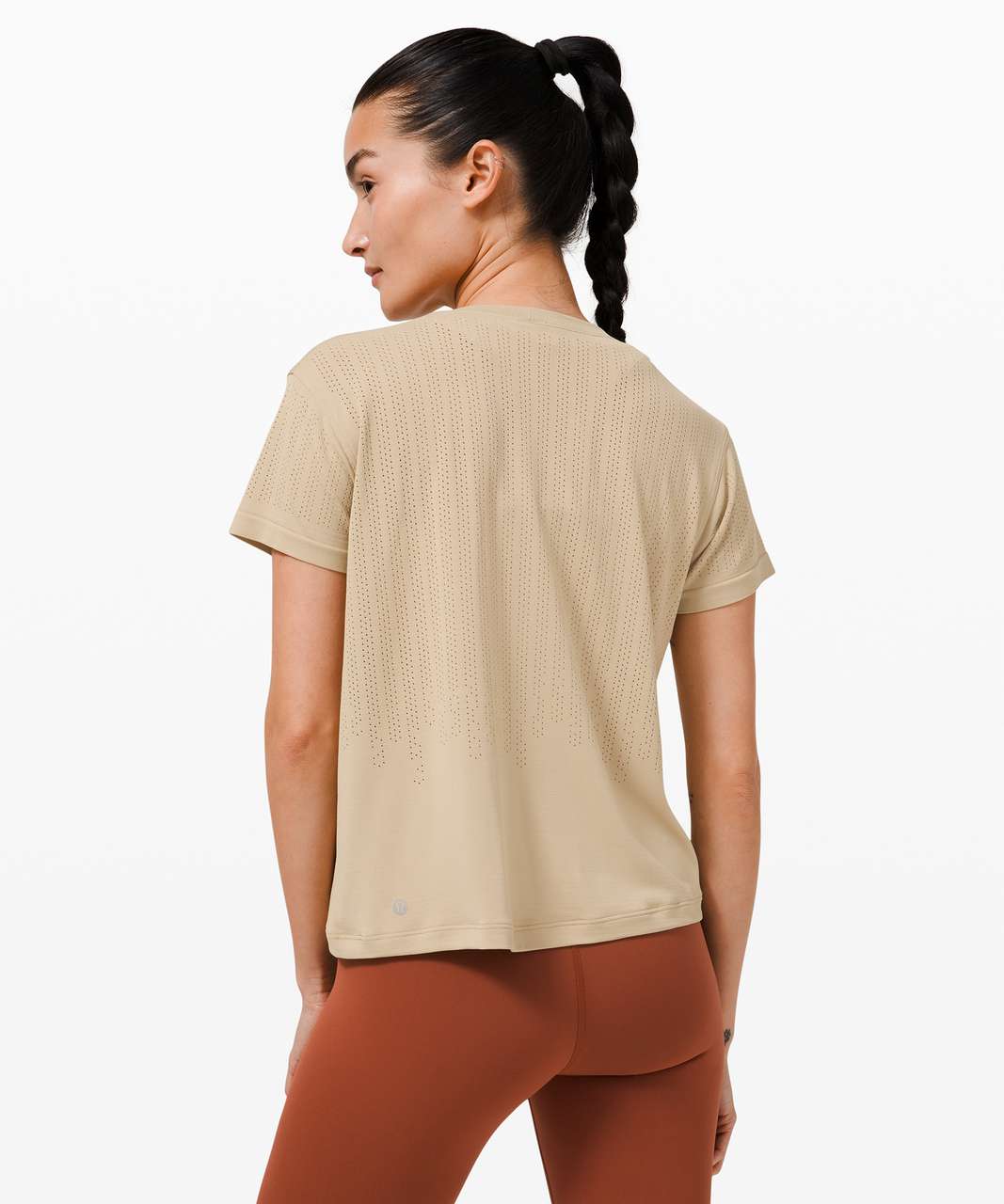 Lululemon Size 4 Train to Be Short Sleeve Shirt Marble Dye, New, $78