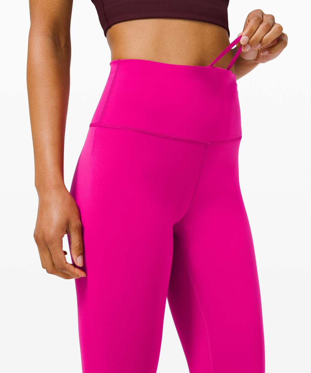 Lululemon Wunder Train High-Rise Crop 23 - Ripened Raspberry