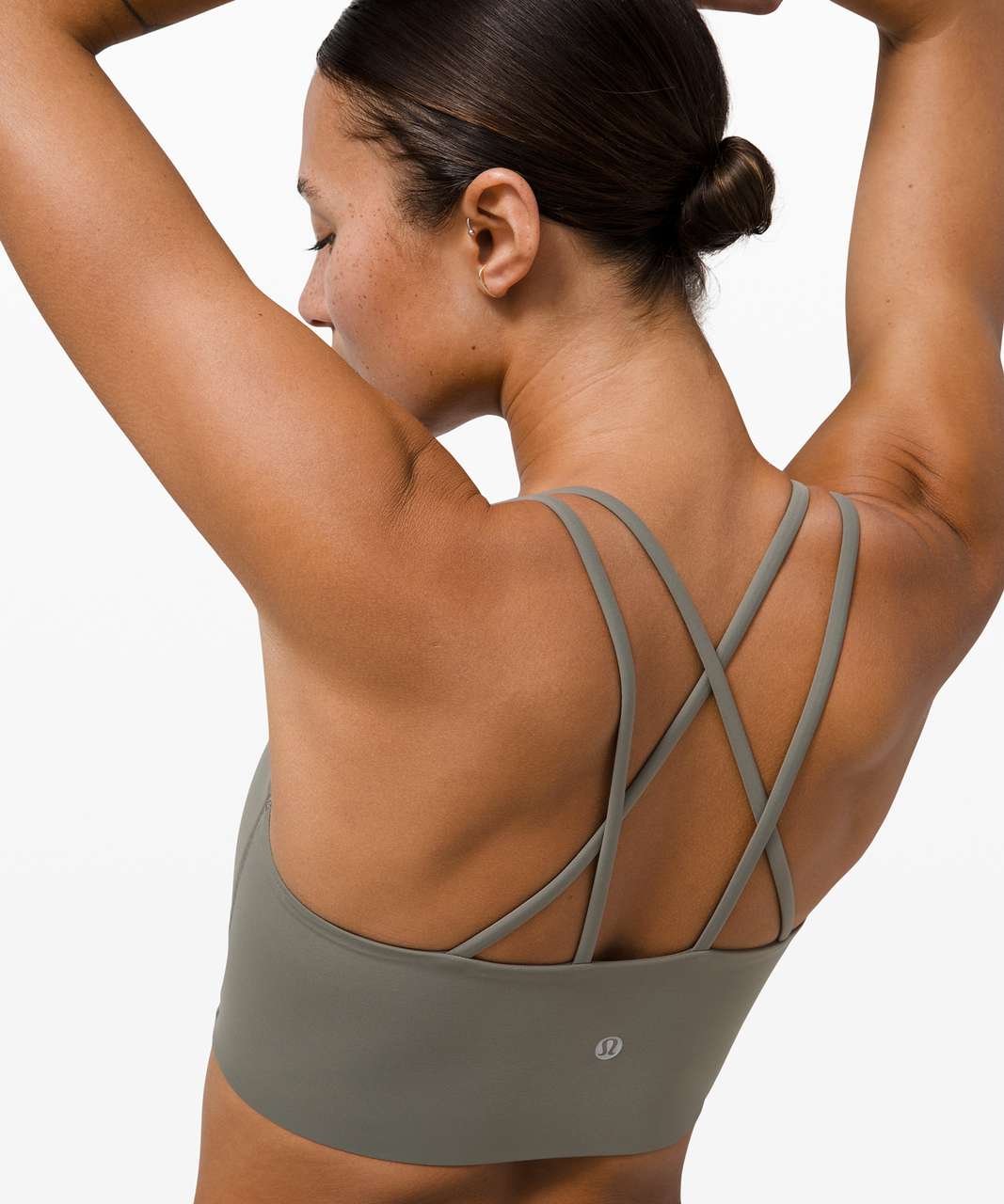 Lululemon Like a Cloud Bra Long Line *Light Support, B/C Cup - Grey Sage - lulu  fanatics