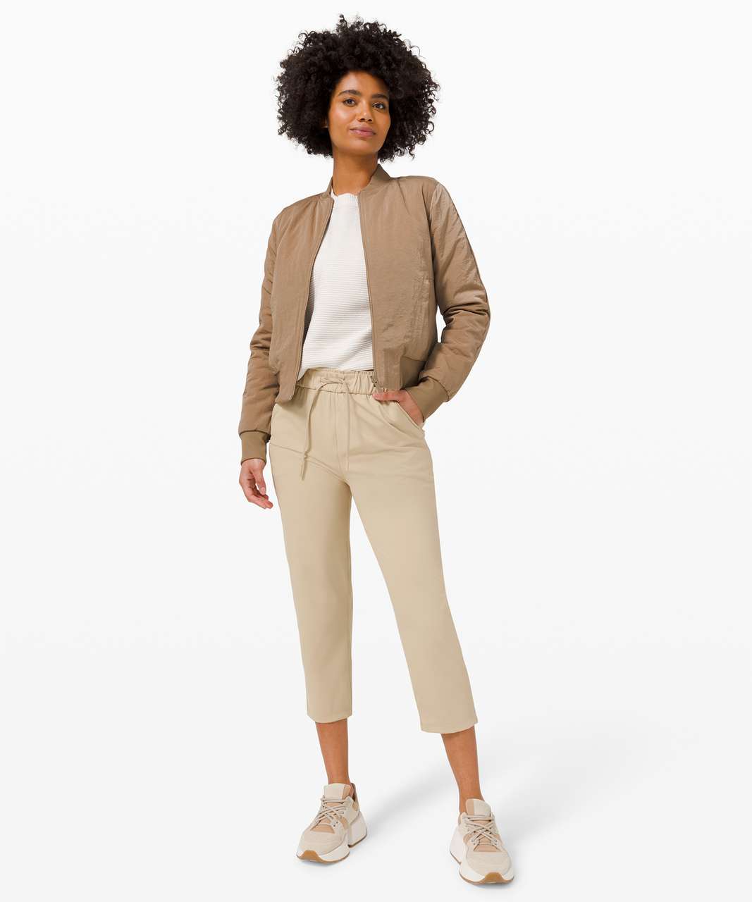 lululemon athletica Stretch High-rise Crop 23 in Natural