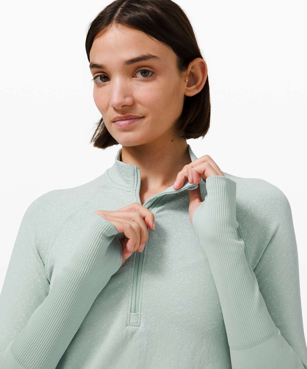 NWT Lululemon Rest Less Pullover ~SIZE:4,6~BDWT&Herringbone Fade Hazy Jade