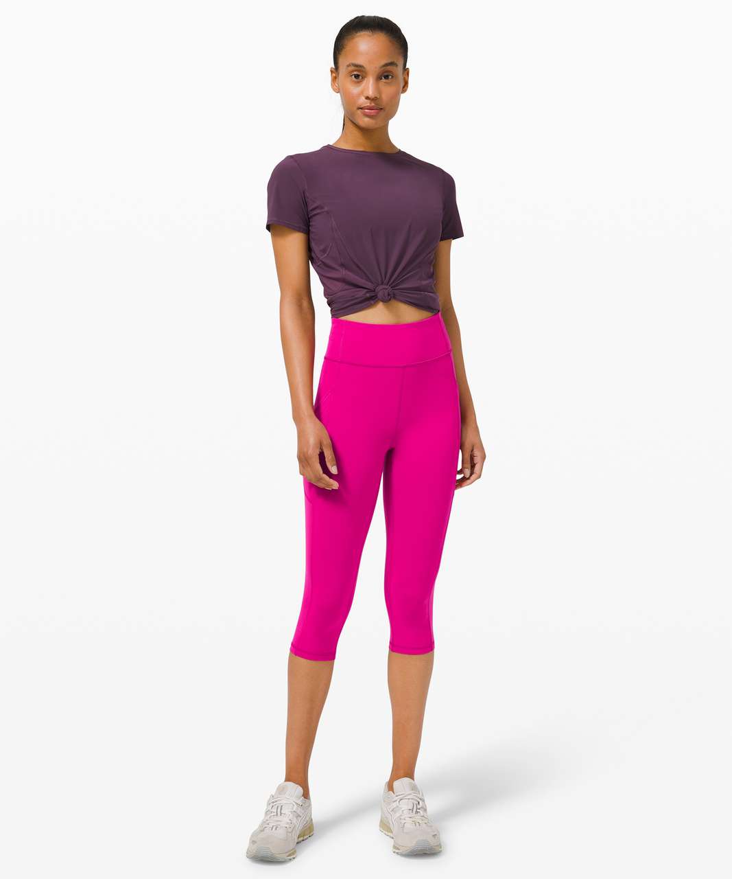 Lululemon Invigorate High-Rise Crop 17 - Ripened Raspberry - lulu