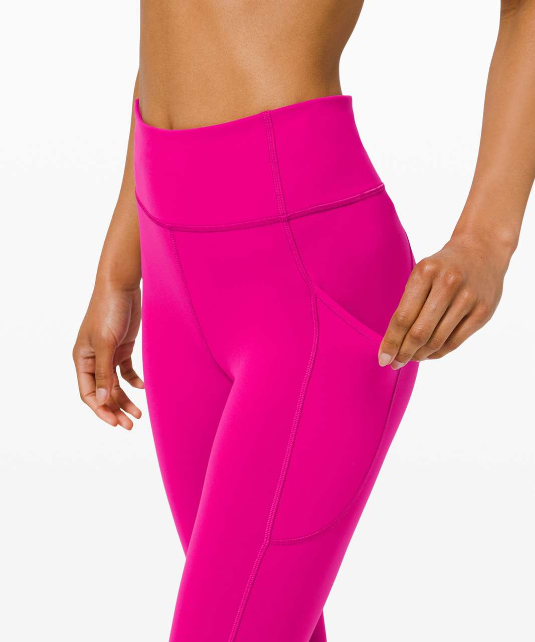 Lululemon Invigorate High-Rise Crop 17" - Ripened Raspberry