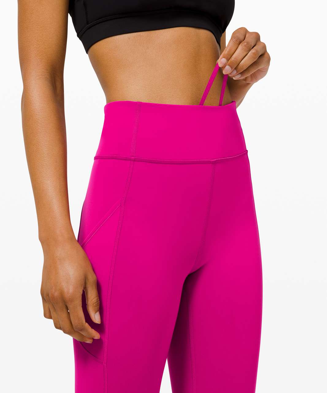 Lululemon Invigorate High-Rise Crop 17 - Ripened Raspberry - lulu fanatics