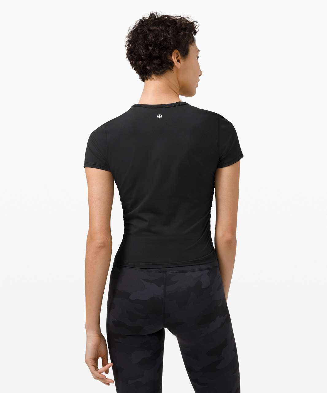 Lululemon Side Cinch Ribbed T-Shirt - Black - lulu fanatics