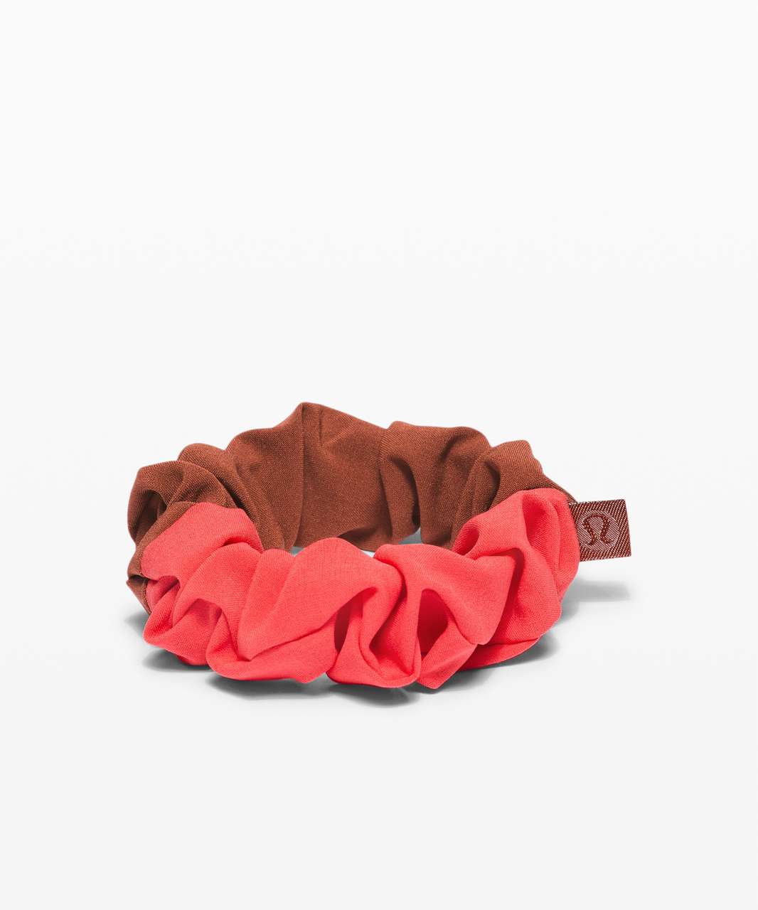 Lululemon Uplifting Scrunchie - Dark Terracotta / Pink Punch