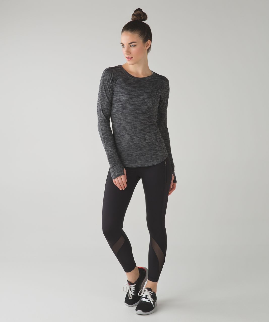 Lululemon 5 Mile Long Sleeve - Heathered Hero Blue - lulu fanatics