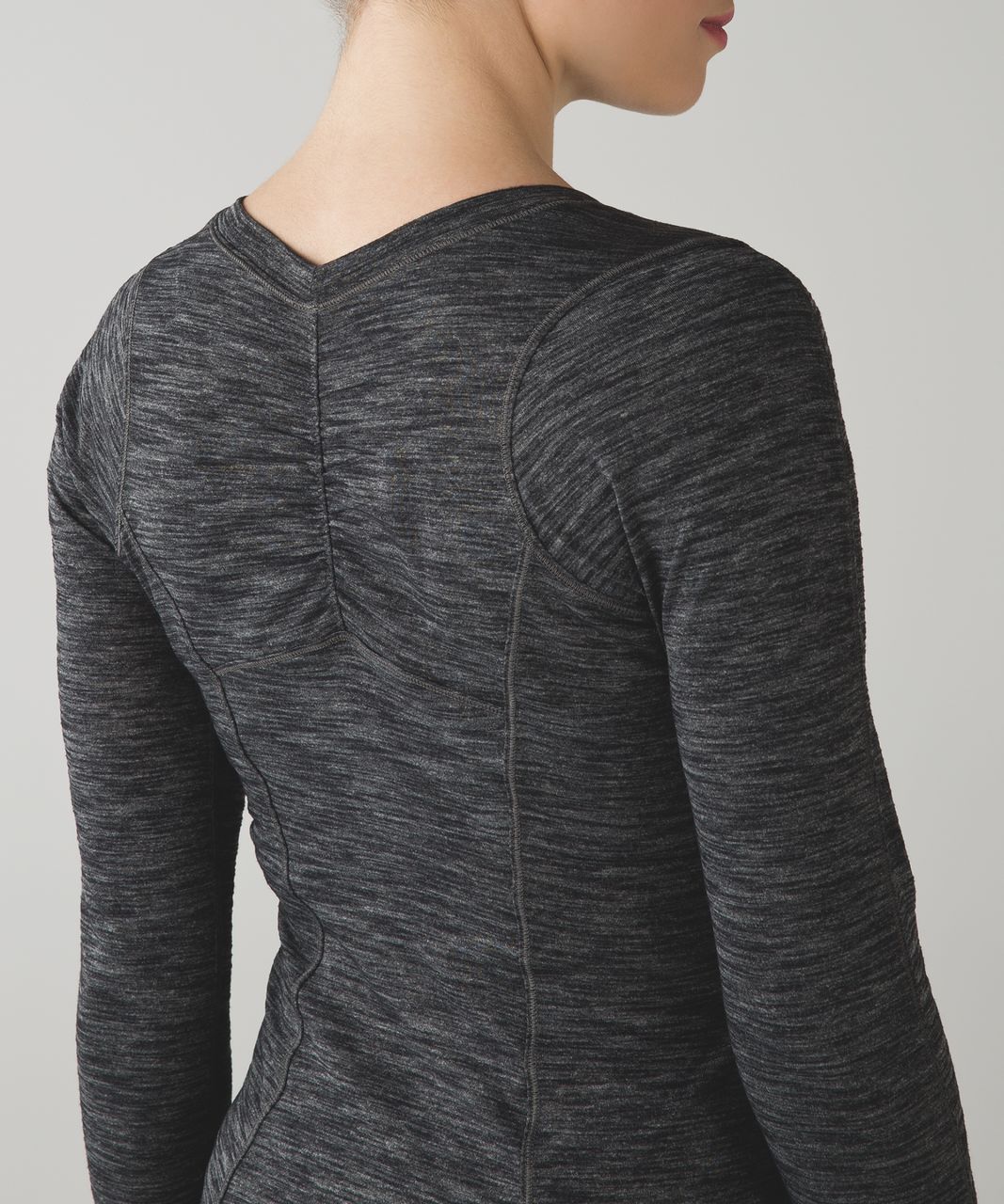 Lululemon 5 Mile Long Sleeve - Heathered Black