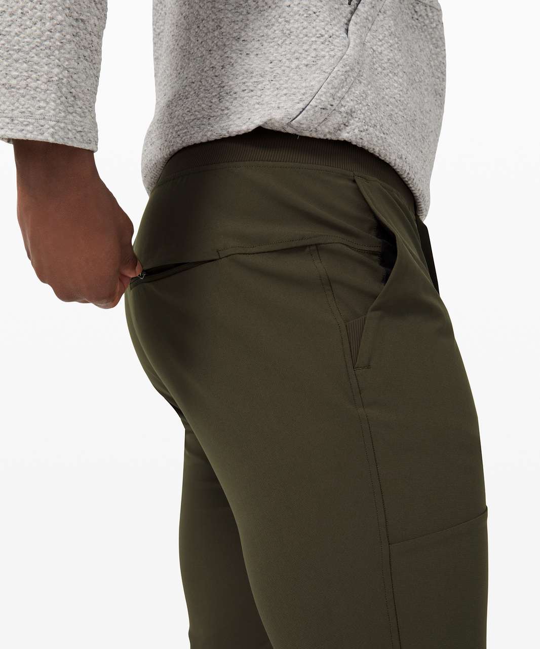 LULULEMON ABC Dark Olive Jogger Pants Men's Size Medium x 31L ~ EUC