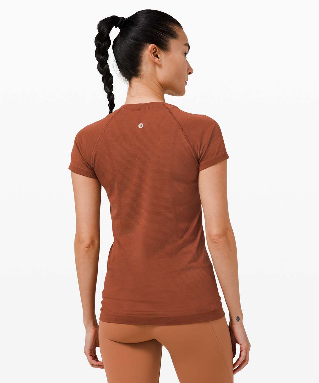 Lululemon Swiftly Tech Short Sleeve 2.0 - Dark Terracotta / Dark Terracotta  - lulu fanatics