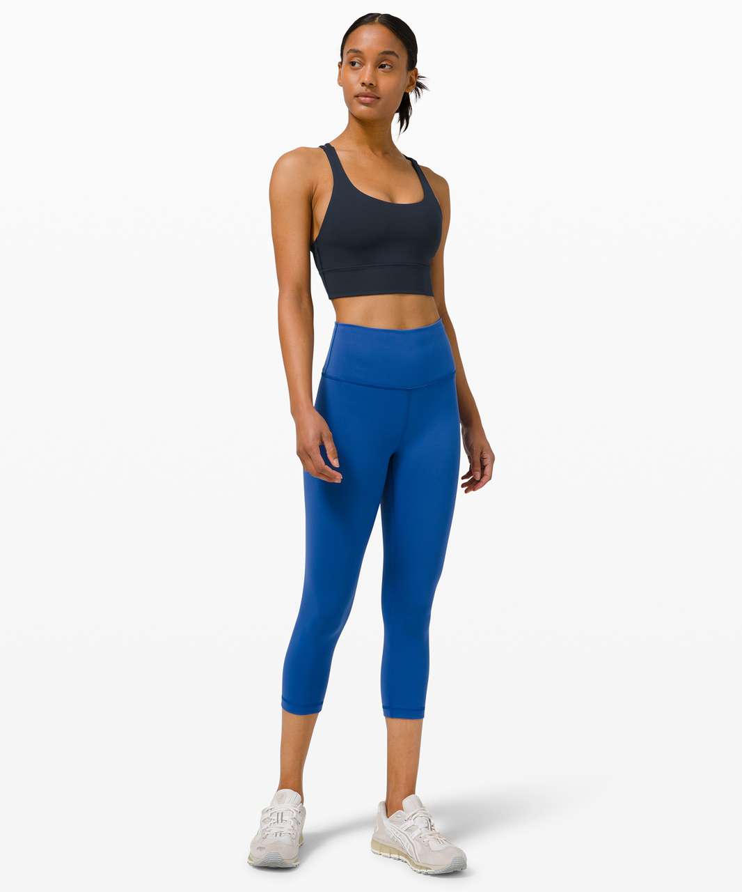 LULULEMON ENERGY BRA *Long Line Blue Glow 10 $44.00 - PicClick