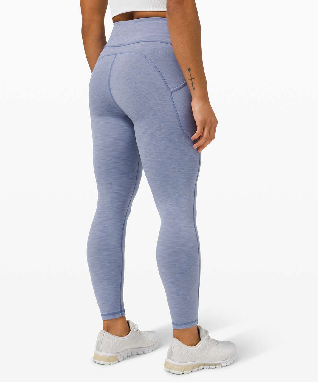 Lululemon Invigorate High-Rise Tight 25 - Heathered Black Currant - lulu  fanatics