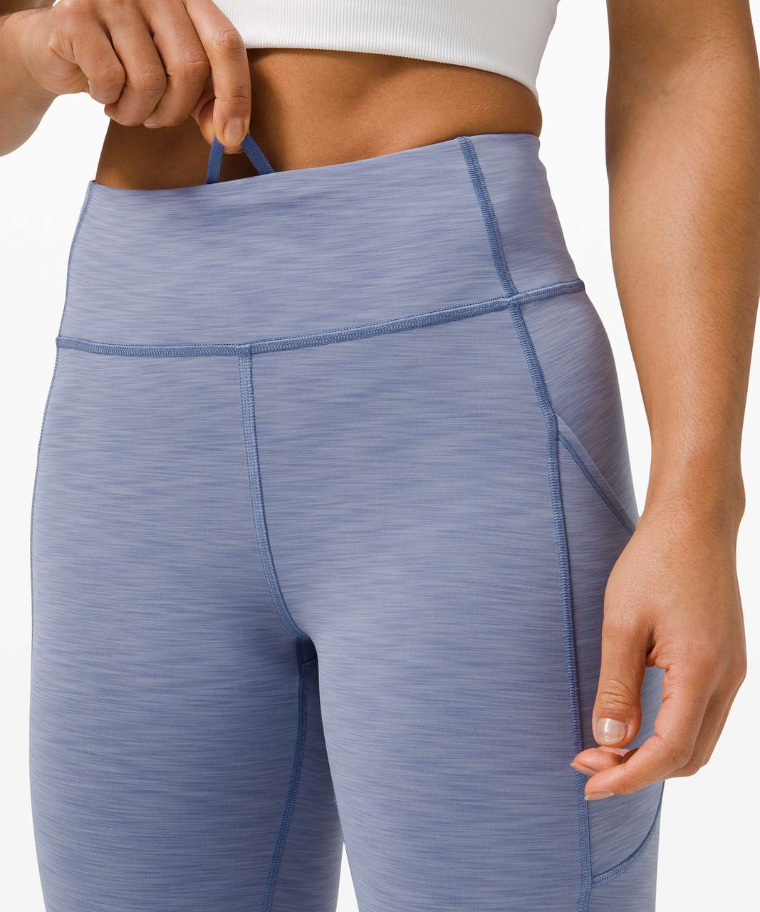 Lululemon Invigorate High-Rise Tight 25" - Heathered Water Drop