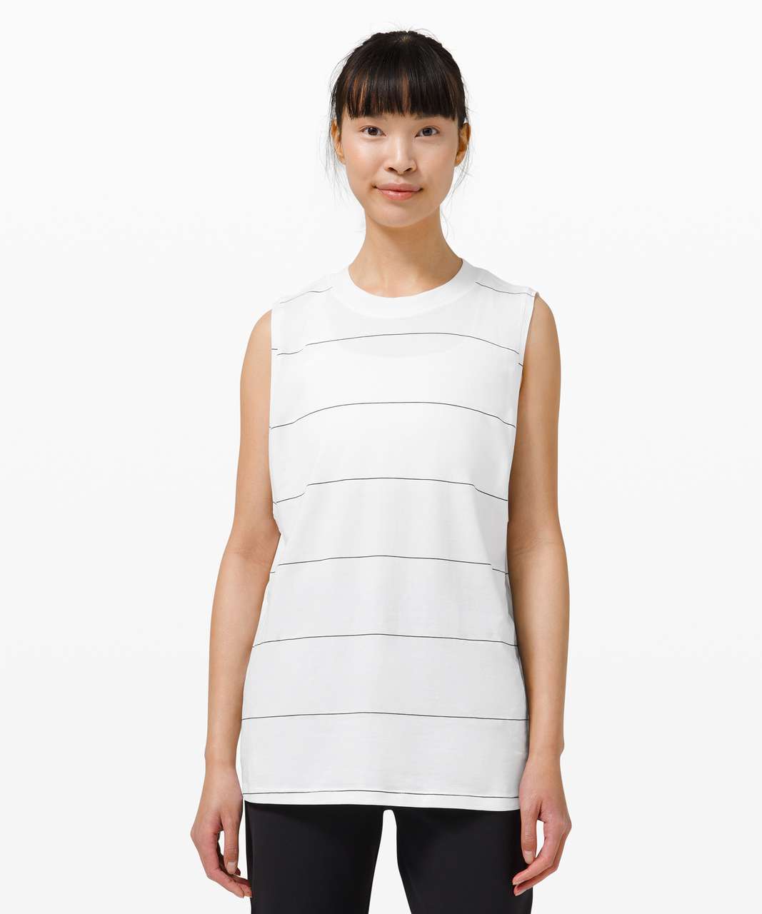 Lululemon All Yours Tank - Sup Stripe White Black