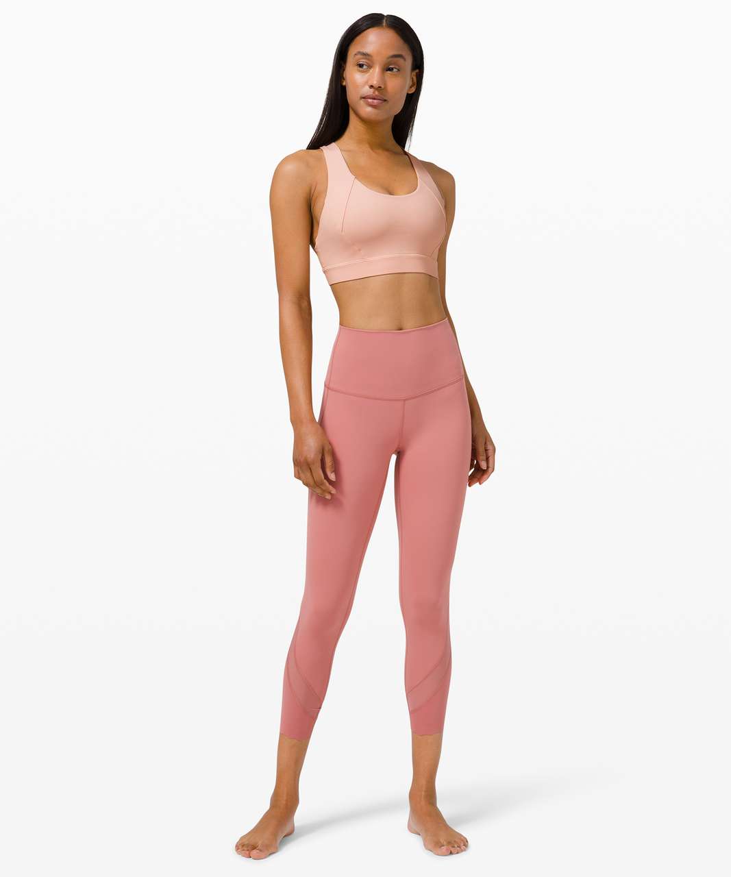 Inhale Confidence. Exhale Doubt. Light Pink Sports Bra – IDC