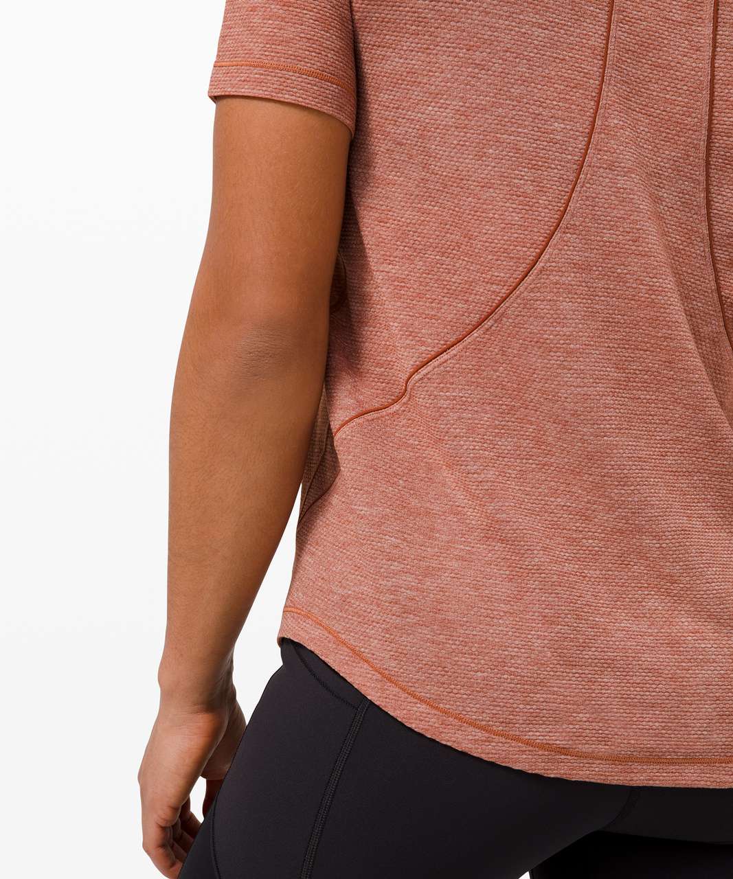 Lululemon Long Distance Short Sleeve - Heathered Dark Terracotta