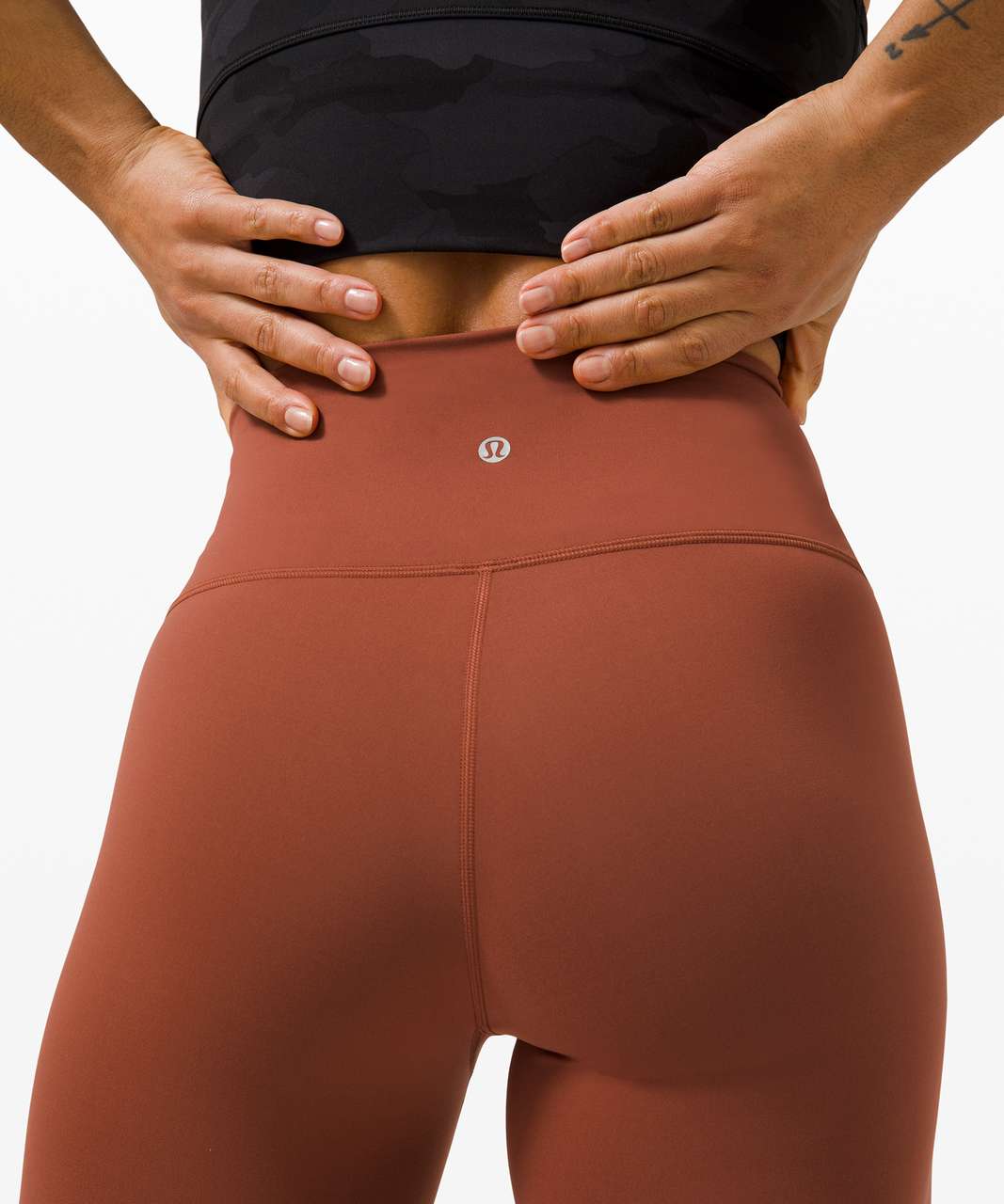 Lululemon Wunder Train High-Rise Tight 28 - Dark Terracotta - lulu fanatics